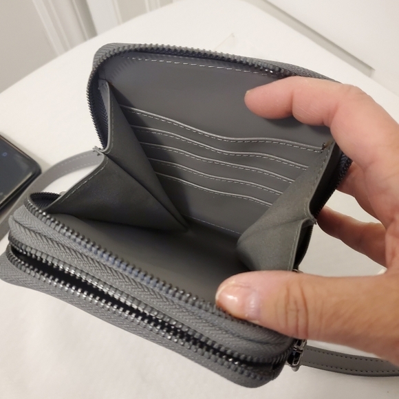 ECOSUSI Grey Cellphone/Wallet Shoulder/Crossbody Bag - Picture 5 of 16